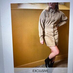 COLLUSION Denim Corset Dress